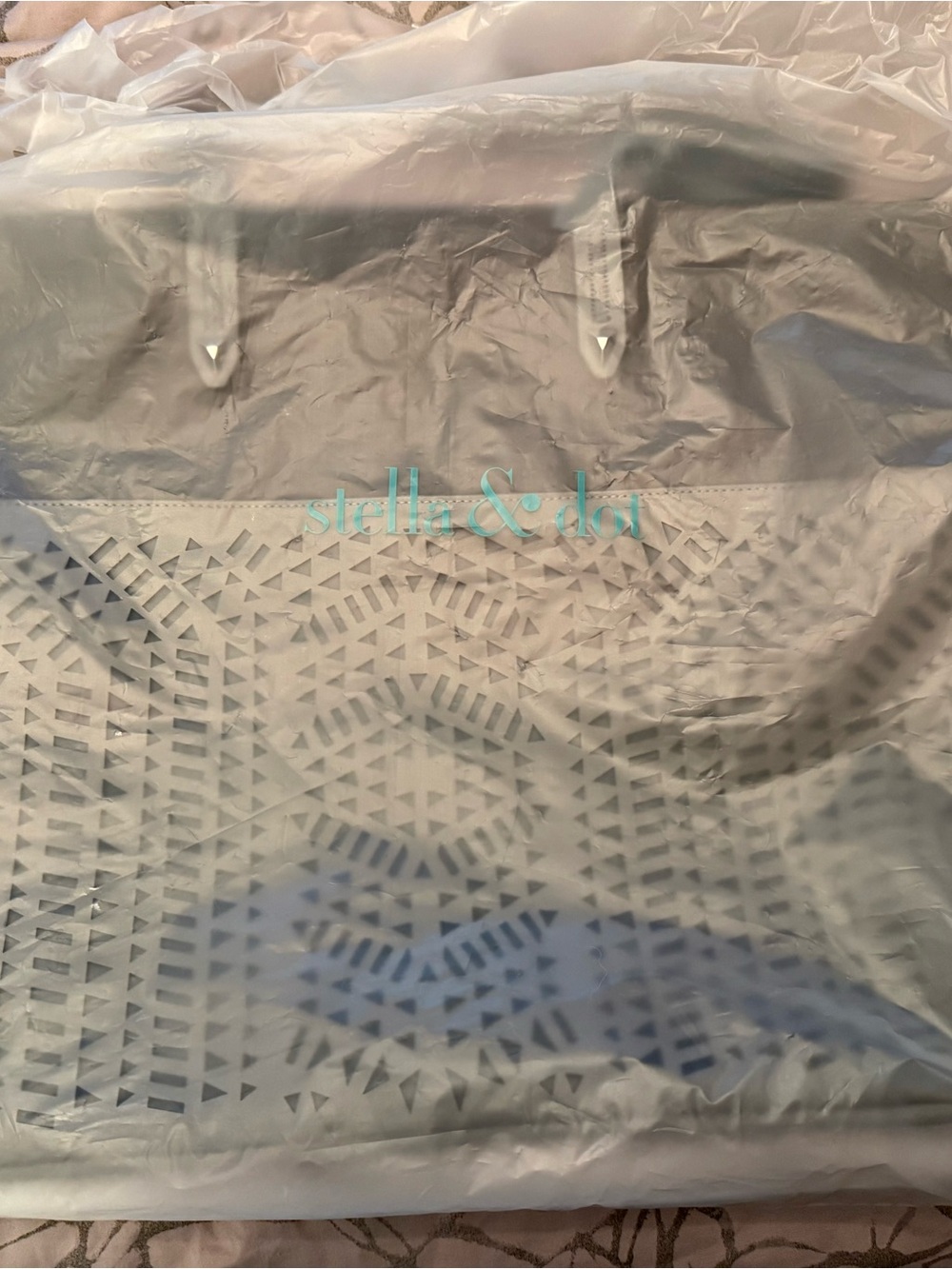 Stella & Dot Large Hudson Tote in Gray NWT